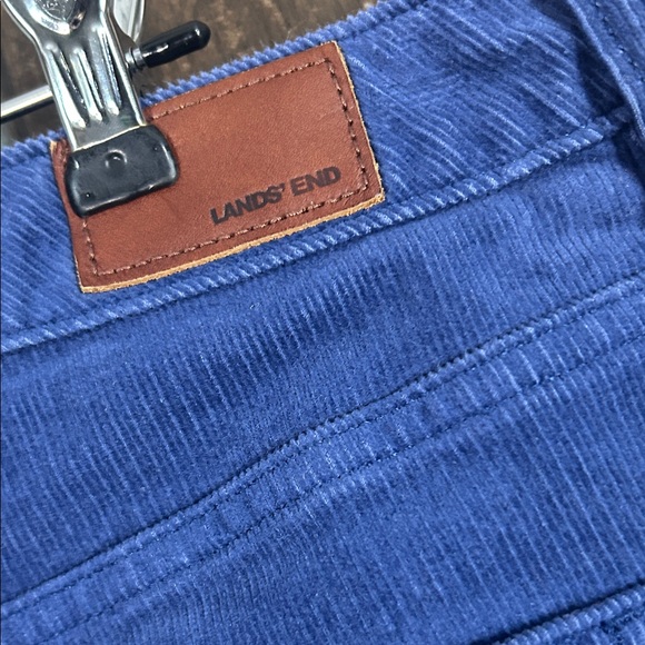 Lands' End tall Blue Corduroy Trousers - Picture 11 of 12